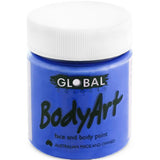 deep blue face and body paint, water based non toxic 45ml.