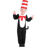 dr seuss the cat in the hat jumpsuit costume.