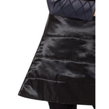 Edna Mode Deluxe Costume, dress with satin skirt in sewn segments.