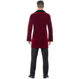 Edwardian Gent Deluxe Costume, long burgundy jacket.