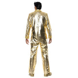 Elvis Gold Suit Costume.