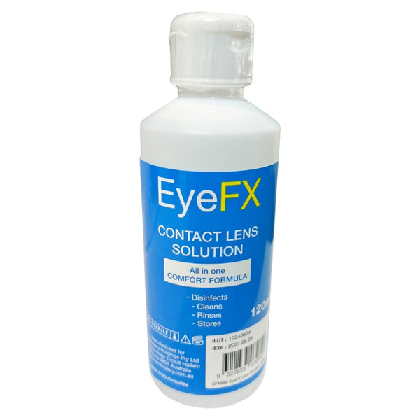 Eye FX Lens Solution 120ml, store you coloured contact lens in this solution.