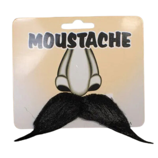 Fake moustache b0015 with double sided backing.