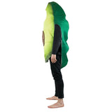 Foam Avocado Adult Costume, printed front and dark green back.