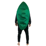 Foam Avocado Adult Costume, dark green back with rounded shape.