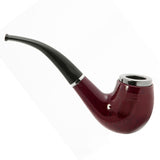 Gentleman's Novelty Plastic Pipe, wood look with black handle.
