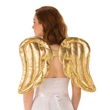 Gold Angel Wings, plush metallic, adult and child size.
