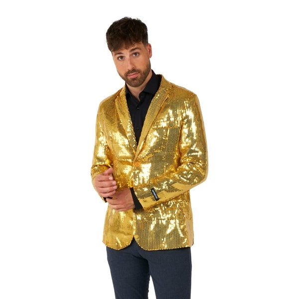 Gold Sequins Suitmeister Mens Blazer, premium quality.