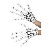 Grim Reaper/Skeleton Gloves, latex gloves with very long fingers in white.