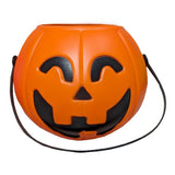 Halloween Pumpkin Buckets - Asst Colors, orange.