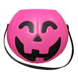 Halloween Pumpkin Buckets - Asst Colors, pink.