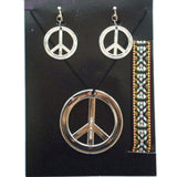 Hippie Jewellery Set includes earrings, necklace and braid headband.