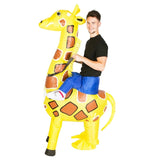 Inflatable giraffe costume, unisex.