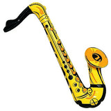 inflatable instrument set, yellow sax.