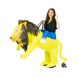 Inflatable Lion Costume is unisex for adults.