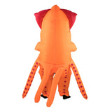 Adults Inflatable Squid Costume with 4 legs at the back, zip up at back.