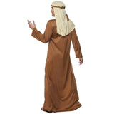 Joseph Adult Costume, long brown and blue robe with cream headdress.