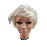 Ken blonde wig, short back and sides with full fringe.