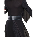 Kylo Ren Deluxe Costume - Adult, textured black sleeves and printed belt.
