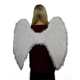 Large White Feather Angel Wings 65cm mx 65cm.