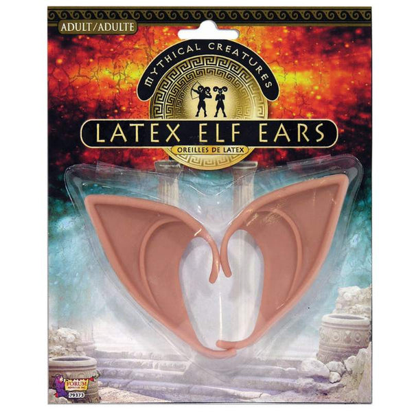 Latex Elf Ears in Flesh Colour, wrap around the ear, adult size, comfortable, popular.