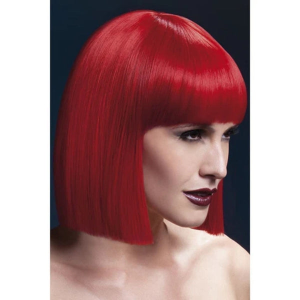 Lola Blunt Bob Wig - Red, quality, heat resistant.