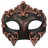 Lorenzo mask for men with a copper finish.