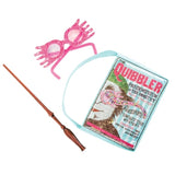 luna lovegood accessory kit, glasses, bag and wand.