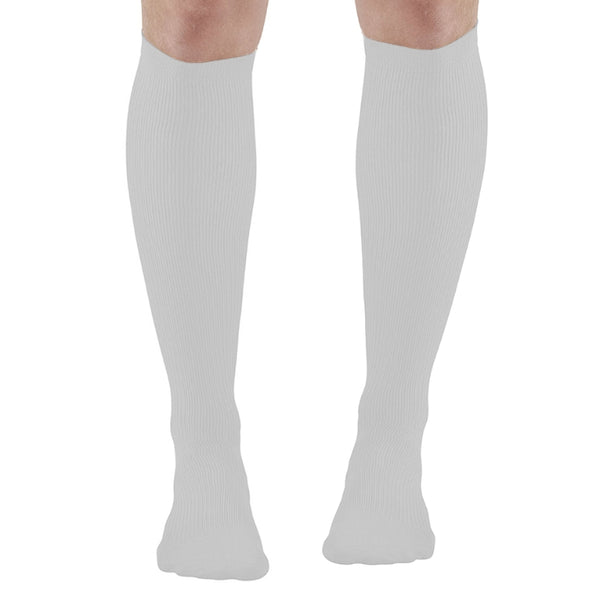 Mens German Knee High Socks in white.