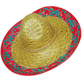 Mexican Hat - Red & Blue Rim with natural look.