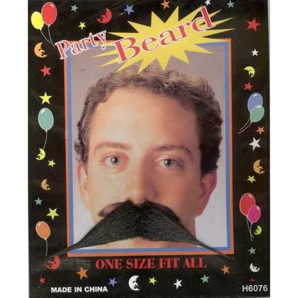 Moustache - Character Black with adhesive backing.
