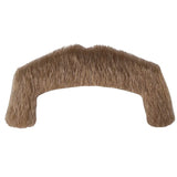 Moustache-Blonde Merv made from human hair with double sided tape.
