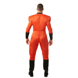 Mr Incredible Mens Costume - Incredibles 2, jumpsuit with padded chest , upper arms and thighs.