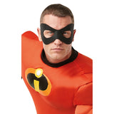 Mr Incredible Mens Costume - Incredibles 2, jumpsuit with plain black mask.