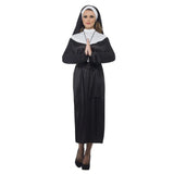 Nun costume, dress, belt and headdress.