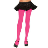 Nylon tights in neon pink by Leg Avenue, standard size.