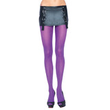 Nylon full length pantyhose in purple by Leg Avenue.