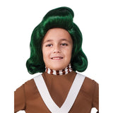 Oompa Loompa Classic Costume, high neckline with contrasting stripe. wig sold separetly.