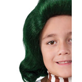 Oompa Loompa Wig - Child, green wig, shoulder length.