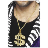 Pendant - Dollar Sign in gold.