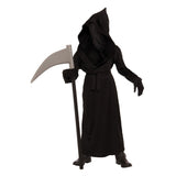 Phantom Reaper - Child, black long robe with see through hood and belt.