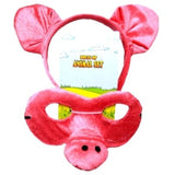 Pig  Headband & Mask Set, child size.