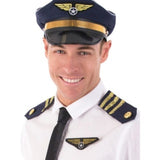 Pilot Badge & Epaulets both pin on with brooch backs, epaulets  have three rows of gold braid and button.