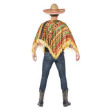 Poncho instant kit, poncho, moustache, unisex.