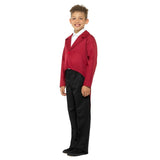 Red tailcoat for a child, versatile, unisex.