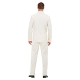 Roaring 20's White Gent Costume, white jacket, pants and mock top.