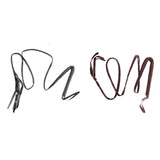 Rope Whip - Black & Brown, long and plaited.