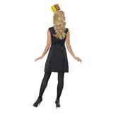 Rubiks Cube Costume with Headband, plain black back.