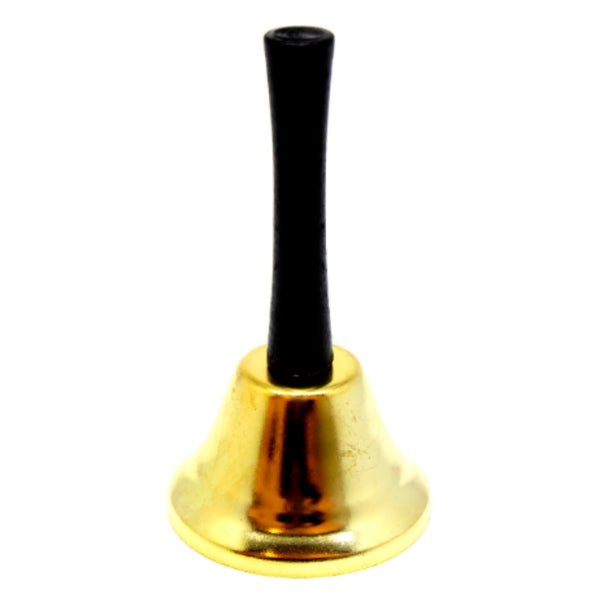 Santa Hand Bell in gold.