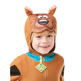 Scooby Doo Classic Child Costume, hood has print of scooby face on hood with 3d ears.